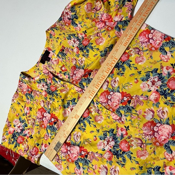 J. Crew Classic Popover Shirt Liberty Fabric Magical Bouquet Yellow Size 6 L2 - Picture 7 of 7